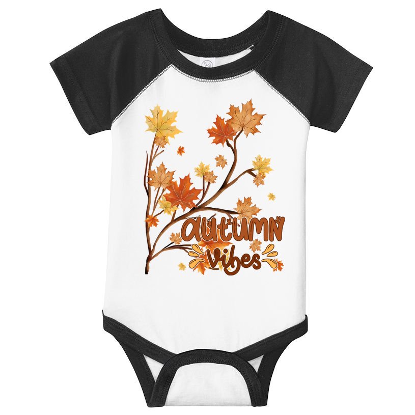 Autumn Vibes Leaves Cozy Infant Baby Jersey Bodysuit