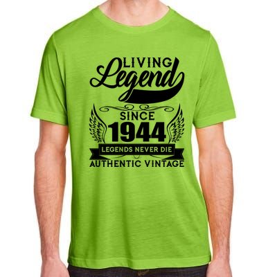 Authentic Vintage Living Legend Since 1944 Legends Never Die 80th Birthday Adult ChromaSoft Performance T-Shirt