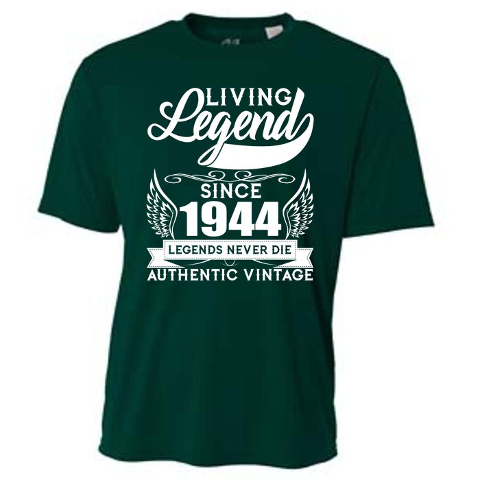 Authentic Vintage Living Legend Since 1944 Legends Never Die 80th Birthday Cooling Performance Crew T-Shirt