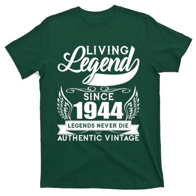 Authentic Vintage Living Legend Since 1944 Legends Never Die 80th Birthday T-Shirt