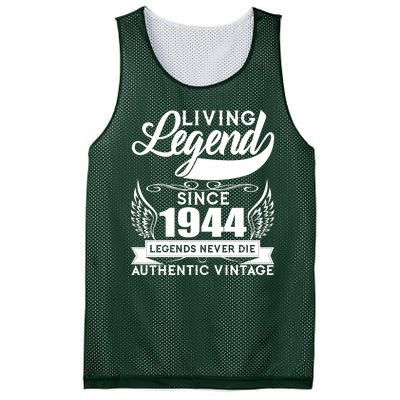 Authentic Vintage Living Legend Since 1944 Legends Never Die 80th Birthday Mesh Reversible Basketball Jersey Tank