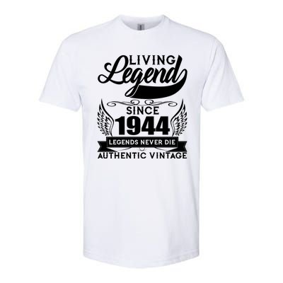 Authentic Vintage Living Legend Since 1944 Legends Never Die 80th Birthday Softstyle CVC T-Shirt