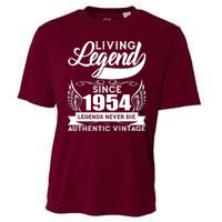 Authentic Vintage Living Legend Since 1954 Legends Never Die 70th Birthday Cooling Performance Crew T-Shirt