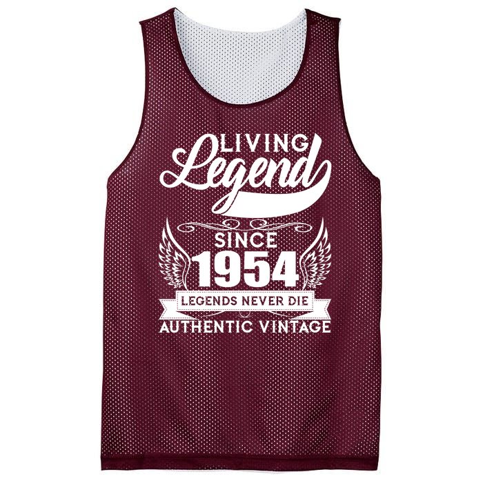 Authentic Vintage Living Legend Since 1954 Legends Never Die 70th Birthday Mesh Reversible Basketball Jersey Tank