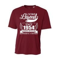 Authentic Vintage Living Legend Since 1954 Legends Never Die 70th Birthday Performance Sprint T-Shirt