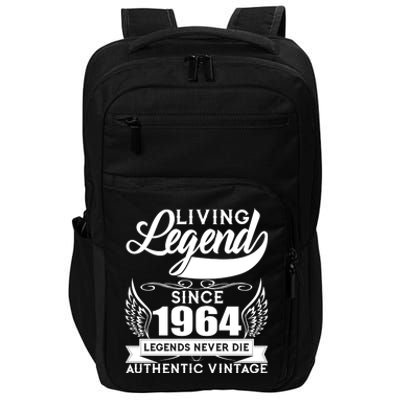 Authentic Vintage Living Legend Since 1964 Legends Never Die 60th Birthday Impact Tech Backpack