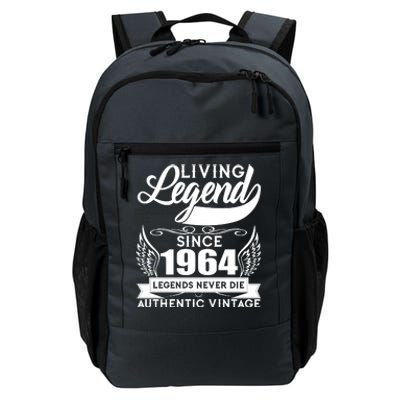 Authentic Vintage Living Legend Since 1964 Legends Never Die 60th Birthday Daily Commute Backpack