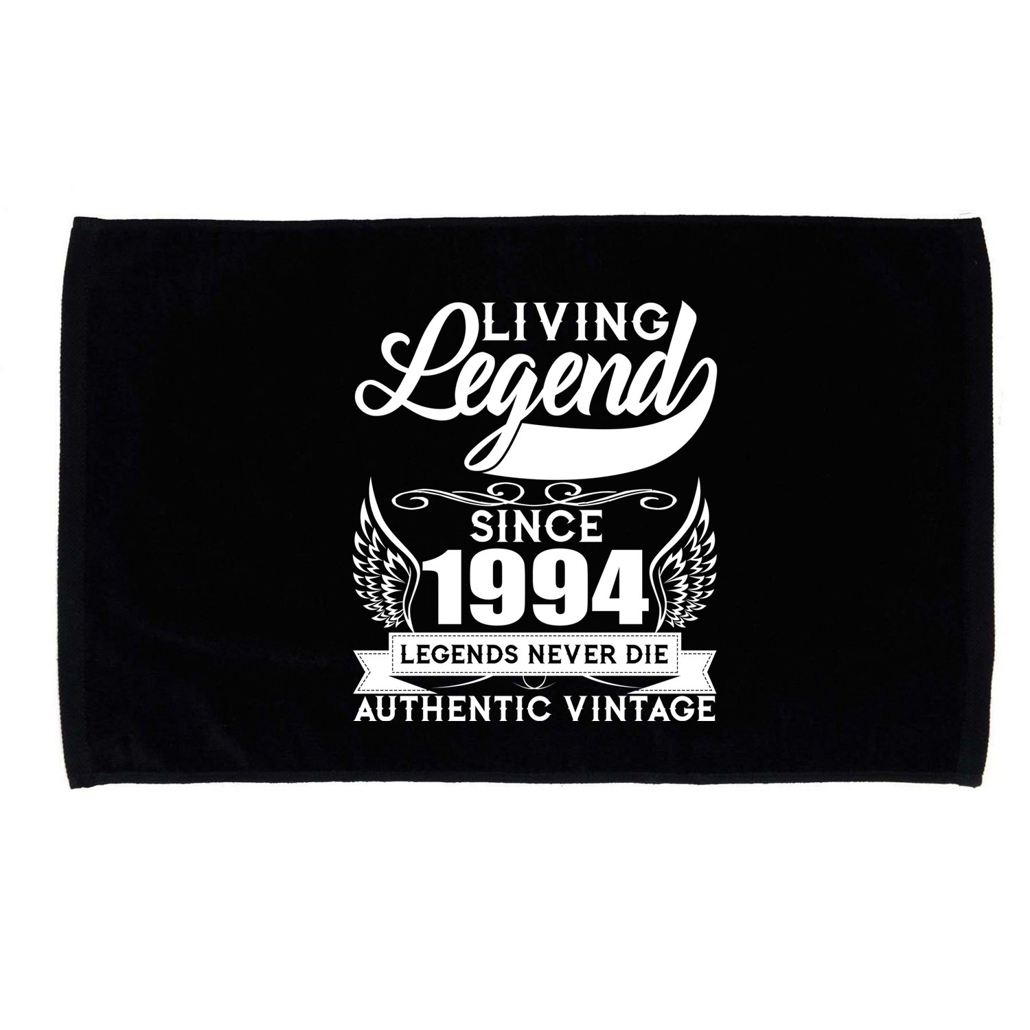 Authentic Vintage Living Legend Since 1994 Legends Never Die 30th Birthday Microfiber Hand Towel