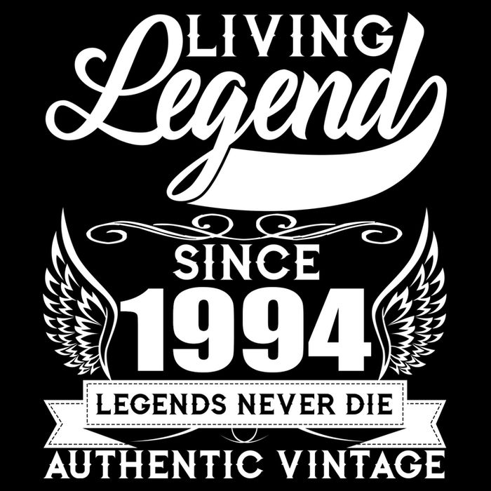 Authentic Vintage Living Legend Since 1994 Legends Never Die 30th Birthday Wool Snapback Cap