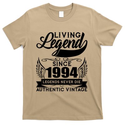 Authentic Vintage Living Legend Since 1994 Legends Never Die 30th Birthday T-Shirt