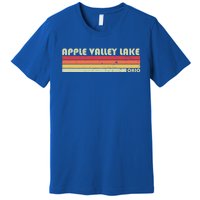 Apple Valley Lake Ohio Funny Fishing Camping Summer Gift Meaningful Gift Premium T-Shirt