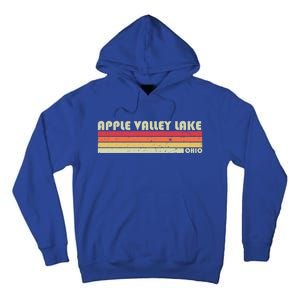 Apple Valley Lake Ohio Funny Fishing Camping Summer Gift Meaningful Gift Tall Hoodie