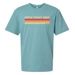 Apple Valley Lake Ohio Funny Fishing Camping Summer Gift Meaningful Gift Sueded Cloud Jersey T-Shirt