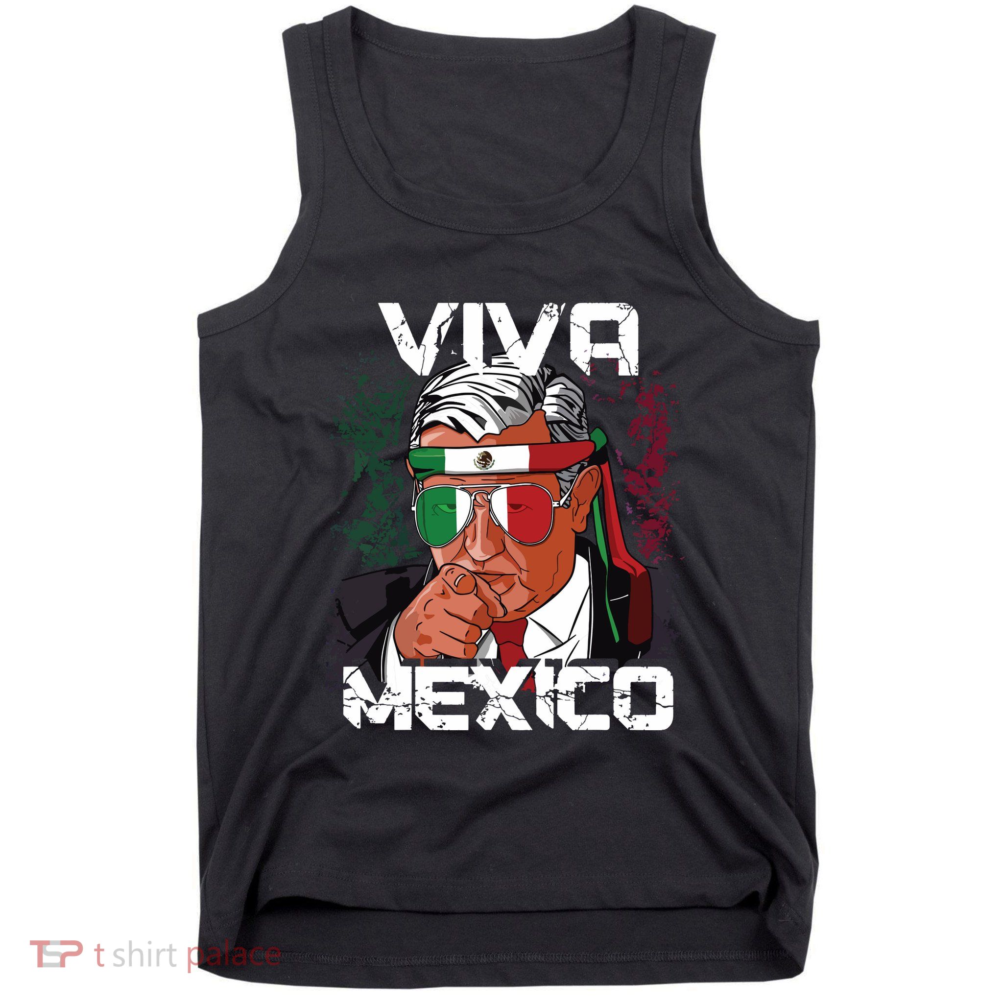 Amlo Viva Mexico Dia De Independencia Camiseta Gift Tank Top