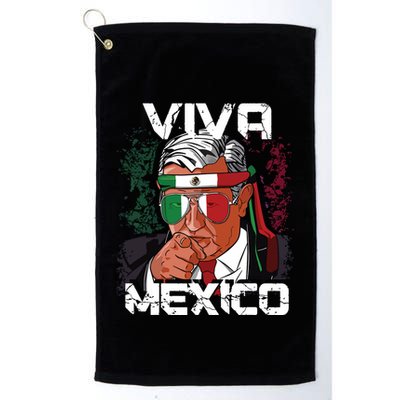 Amlo Viva Mexico Dia De Independencia Camiseta Gift Golf Towel