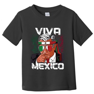 Amlo Viva Mexico Dia De Independencia Camiseta Gift Toddler T-Shirt