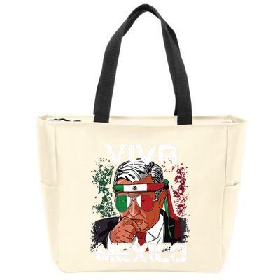Amlo Viva Mexico Dia De Independencia Camiseta Gift Zip Tote Bag