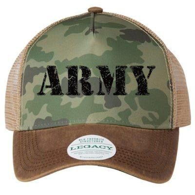 Army  Vintage Military Green Retro USA Soldier Gift  Legacy Tie Dye Trucker Hat