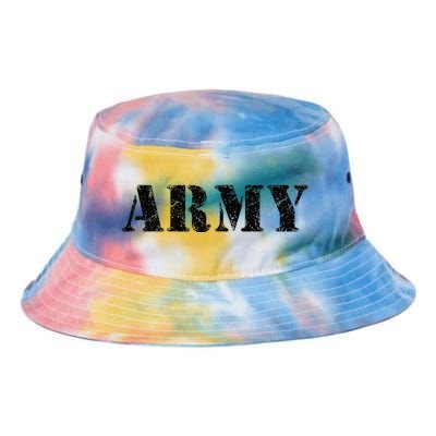 Army  Vintage Military Green Retro USA Soldier Gift  Tie Dye Newport Bucket Hat