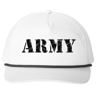 Army  Vintage Military Green Retro USA Soldier Gift  Snapback Five-Panel Rope Hat