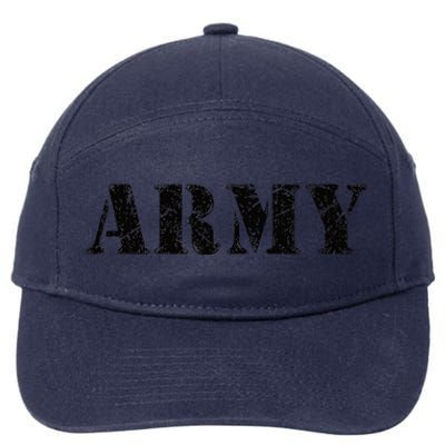 Army  Vintage Military Green Retro USA Soldier Gift  7-Panel Snapback Hat