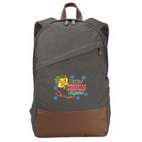 A Very Merry Christmas Cotton Canvas Backpack
