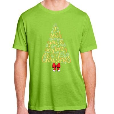 A Very Merry Christmas Tree And Coquette Bow Tank Top Adult ChromaSoft Performance T-Shirt