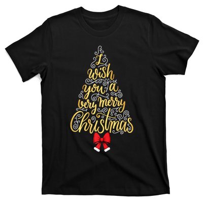 A Very Merry Christmas Tree And Coquette Bow Tank Top T-Shirt