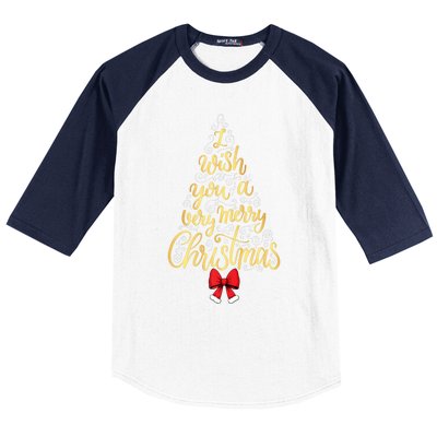 A Very Merry Christmas Tree And Coquette Bow Tank Top Baseball Sleeve Shirt