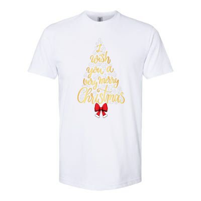 A Very Merry Christmas Tree And Coquette Bow Tank Top Softstyle CVC T-Shirt