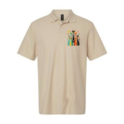 Aesthetic Vintage Mod Cat Design – Retro 50s Kitsch Artwork .Png Polo