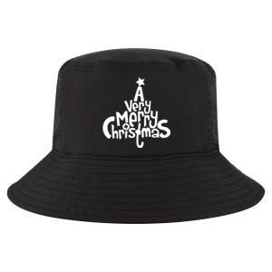 A Very Merry Christmas Tree Logo Cool Comfort Performance Bucket Hat