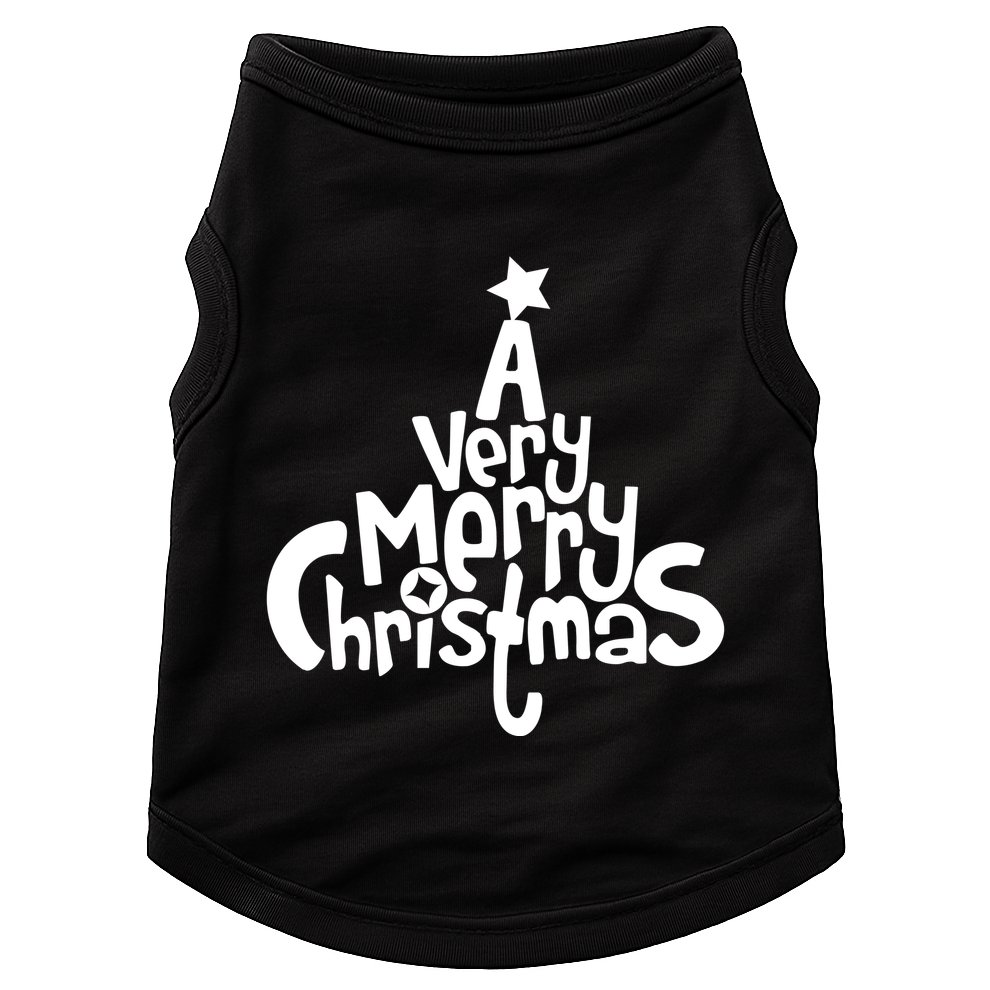 A Very Merry Christmas Tree Logo Doggie Tank