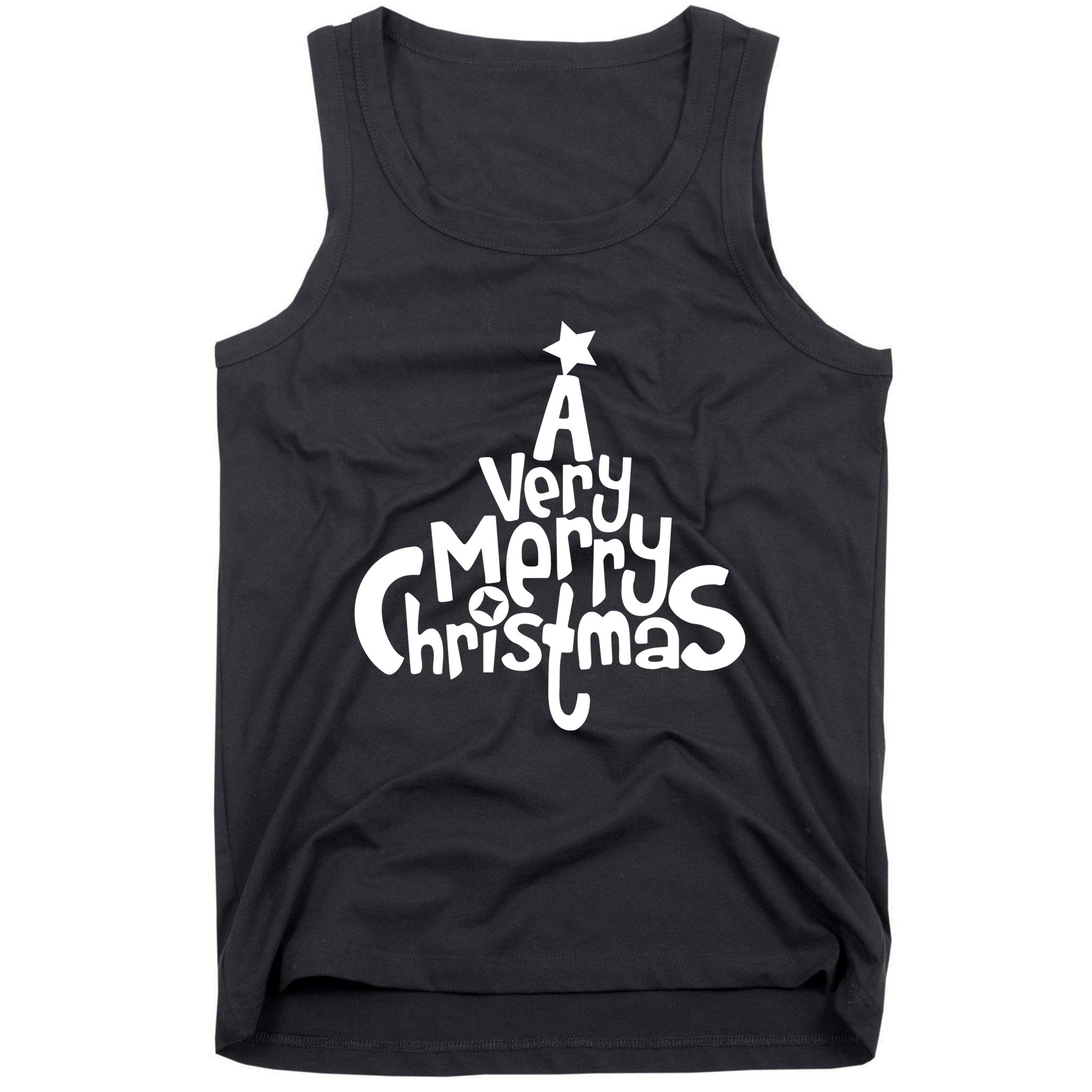 A Very Merry Christmas Tree Logo Tank Top