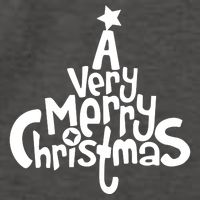 A Very Merry Christmas Tree Logo Vector Backpack