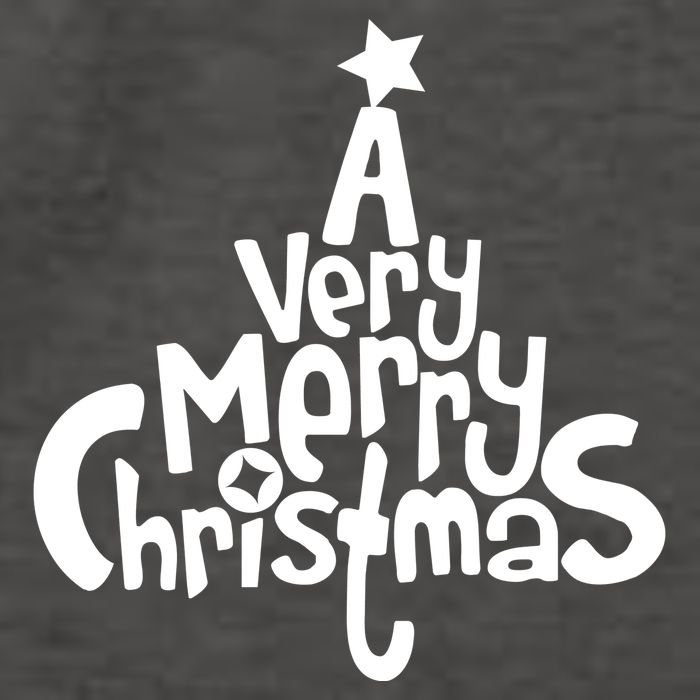 A Very Merry Christmas Tree Logo Vector Backpack