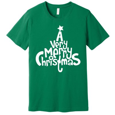 A Very Merry Christmas Tree Logo Premium T-Shirt