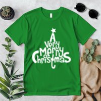 A Very Merry Christmas Tree Logo Premium T-Shirt
