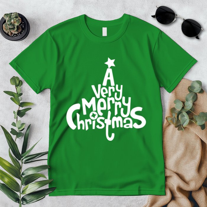 A Very Merry Christmas Tree Logo Premium T-Shirt
