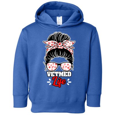 Awesome Vet Med Life Messy Bun A Veterinary Medicine Worker Great Gift Toddler Hoodie