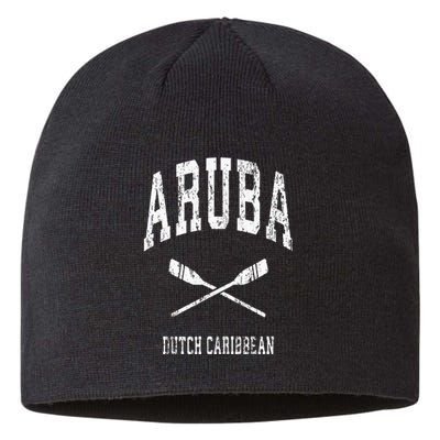 Aruba Vintage Nautical Paddles Sports Oars Sustainable Beanie