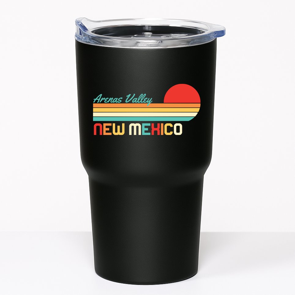 Arenas Valley New Mexico Retro Tumbler