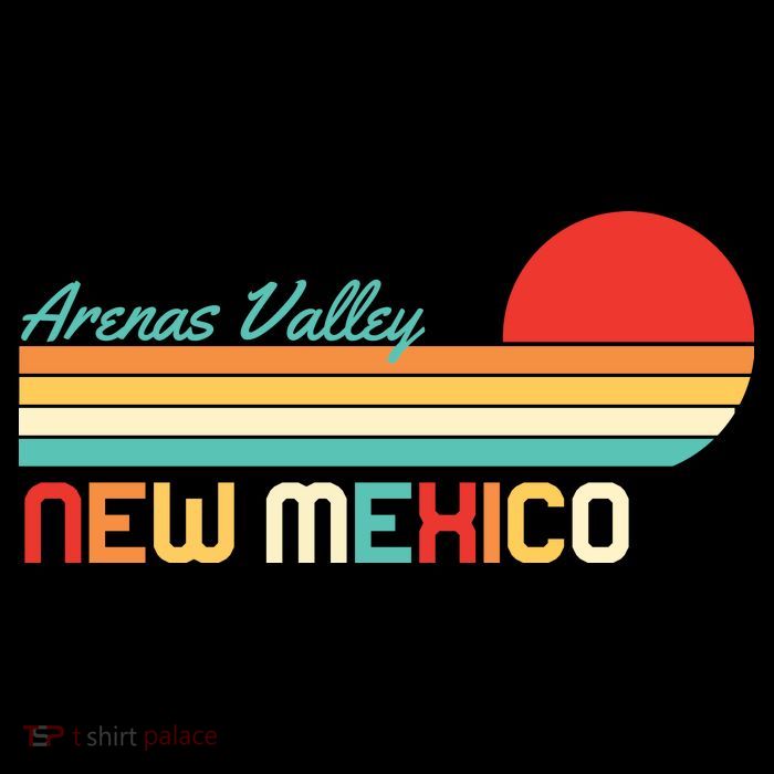 Arenas Valley New Mexico Retro Baby Bodysuit