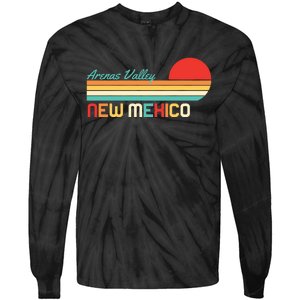 Arenas Valley New Mexico Retro Tie-Dye Long Sleeve Shirt