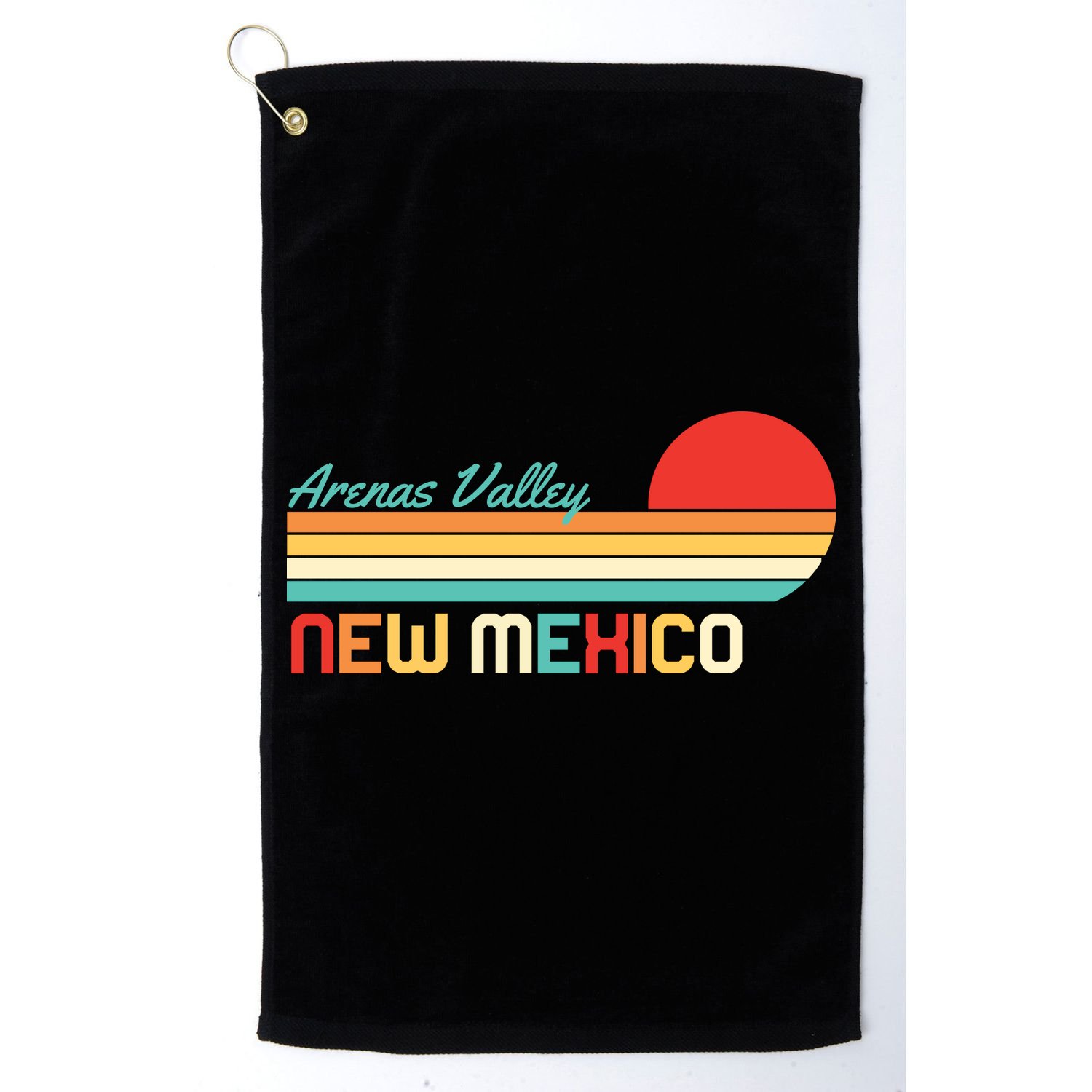 Arenas Valley New Mexico Retro Golf Towel
