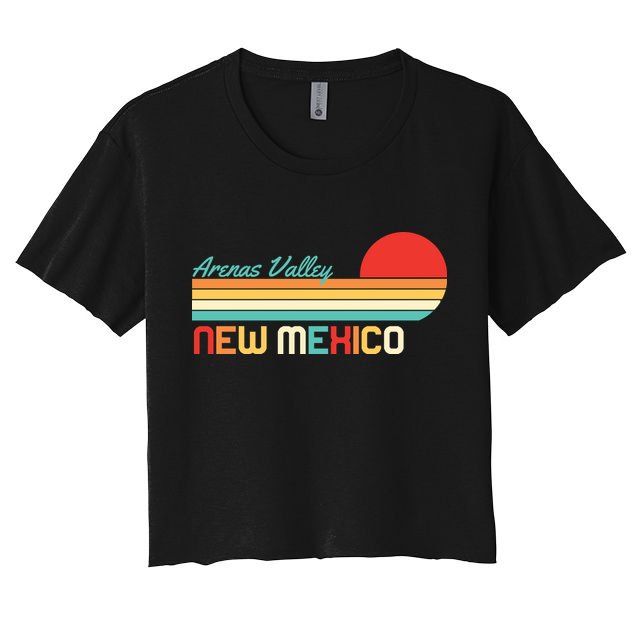 Arenas Valley New Mexico Retro Crop Top