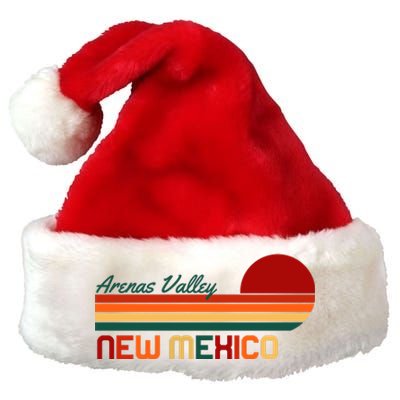 Arenas Valley New Mexico Retro Premium Christmas Santa Hat