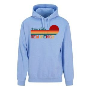 Arenas Valley New Mexico Retro Unisex Surf Hoodie