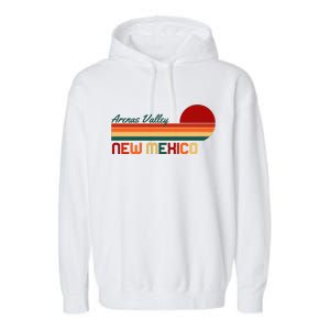 Arenas Valley New Mexico Retro Garment-Dyed Fleece Hoodie