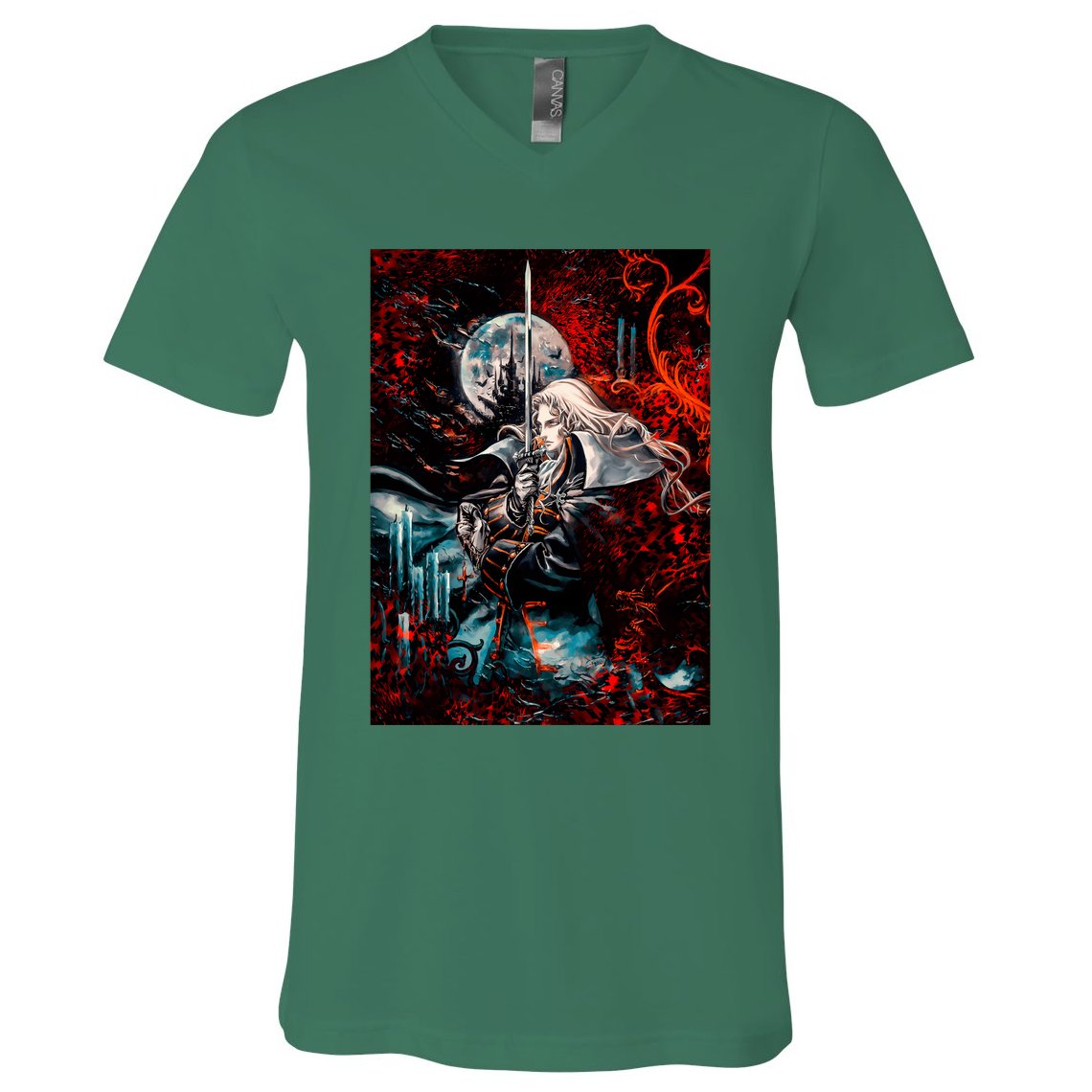 Alucard Vampire Night Symphony V-Neck T-Shirt